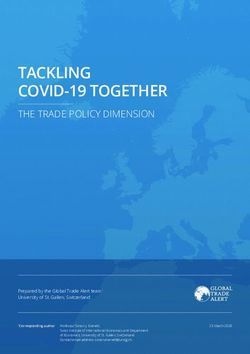 TACKLING COVID-19 TOGETHER - THE TRADE POLICY DIMENSION - Global Trade Alert