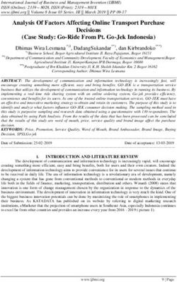 Analysis Of Factors Affecting Online Transport Purchase Decisions (Case Study: Go-Ride From Pt. Go-Jek Indonesia) - IJBMI