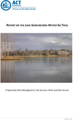 REPORT ON THE LAKE GINNINDERRA WATER SKI TRIAL - Prepared by Place Management, City Services, Parks and City Services