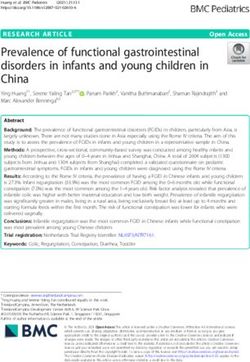 Prevalence of functional gastrointestinal disorders in infants and young children in China
