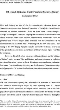 Tibet and Xinjiang: Their Fourfold Value to China1