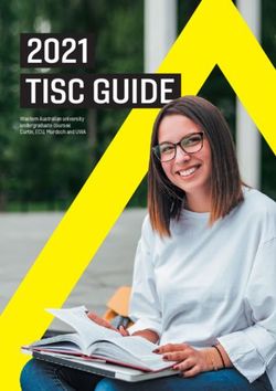 2021 TISC GUIDE WESTERN AUSTRALIAN UNIVERSITY UNDERGRADUATE COURSES CURTIN, ECU, MURDOCH AND UWA