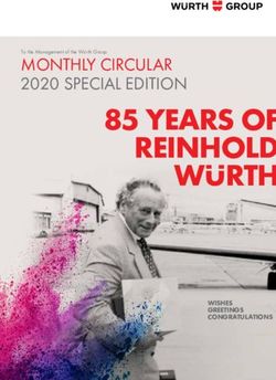 85 YEARS OF REINHOLD WURTH - MONTHLY CIRCULAR 2020 SPECIAL EDITION