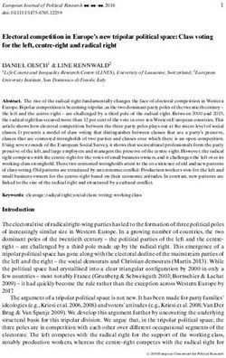 Electoral competition in Europe's new tripolar political space: Class voting for the left, centre-right and radical right - Unil