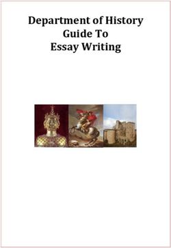 Department of History Guide To Essay Writing