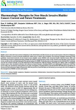Pharmacologic Therapies for Non-Muscle Invasive Bladder Cancer: Current and Future Treatments