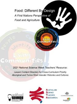 Food: Different By Design - A First Nations Perspective of Food and Agriculture - 2021 National Science Week Teachers' Resource