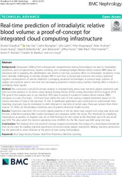 Real-time prediction of intradialytic relative blood volume: a proof-of-concept for integrated cloud computing infrastructure