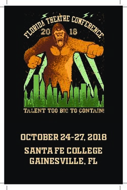 OCTOBER 24-27, 2018 SANTA FE COLLEGE GAINESVILLE, FL - Florida Theatre ...