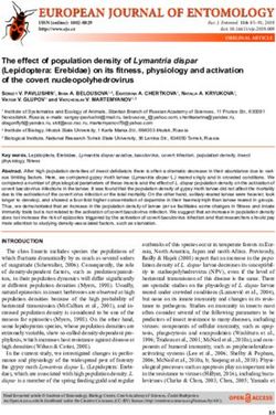 EUROPEAN JOURNAL OF ENTOMOLOGY