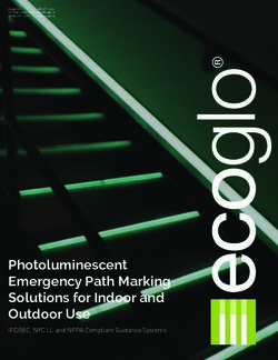 Photoluminescent Emergency Path Marking Solutions for Indoor and Outdoor Use - IFC/IBC, NYC LL and NFPA Compliant Guidance Systems