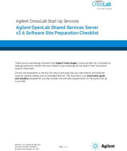 AGILENT CROSSLAB START UP SERVICES AGILENT OPENLAB SHARED SERVICES SERVER V2.6 SOFTWARE SITE PREPARATION CHECKLIST