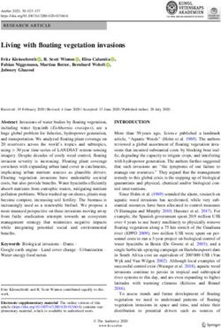 Living with floating vegetation invasions - DORA 4RI