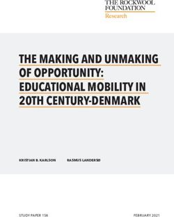 THE MAKING AND UNMAKING OF OPPORTUNITY: EDUCATIONAL MOBILITY IN 20TH CENTURY-DENMARK - KRISTIAN B. KARLSON RASMUS LANDERSØ