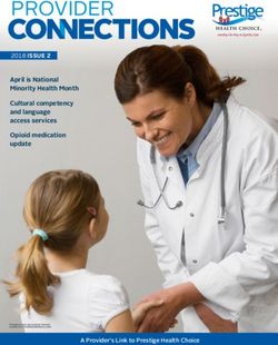PROVIDER 2018 ISSUE 2 - April is National Minority Health Month Cultural competency and language access services - Prestige Health Choice
