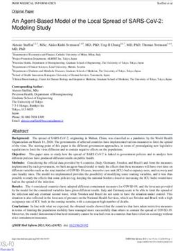 AN AGENT-BASED MODEL OF THE LOCAL SPREAD OF SARS-COV-2: MODELING STUDY