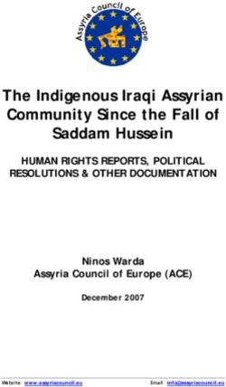 The Indigenous Iraqi Assyrian Community Since the Fall of Saddam Hussein