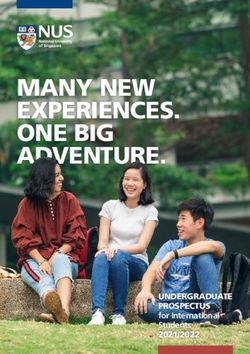 MANY NEW EXPERIENCES. ONE BIG ADVENTURE - UNDERGRADUATE PROSPECTUS for International Students - Study ...