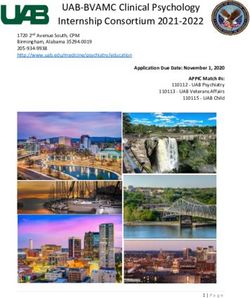 UAB-BVAMC Clinical Psychology Internship Consortium 2021-2022 - Birmingham VA