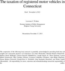 The taxation of registered motor vehicles in Connecticut - Cga.ct.gov