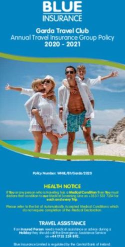 Garda Travel Club Annual Travel Insurance Group Policy