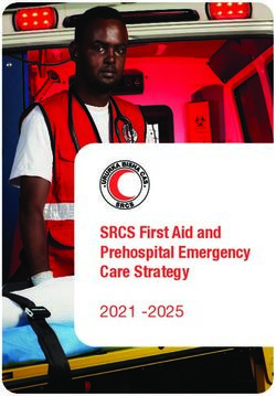 SRCS First Aid and Prehospital Emergency Care Strategy 2021 -2025