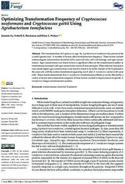 Optimizing Transformation Frequency of Cryptococcus neoformans and Cryptococcus gattii Using Agrobacterium tumefaciens - MDPI