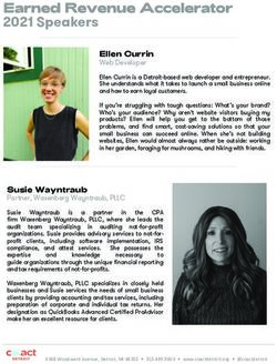 2021 Speakers Earned Revenue Accelerator - Co.act Detroit