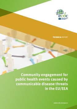 Community engagement for public health events caused by communicable disease threats in the EU/EEA - TECHNICAL REPORT