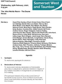 SWT Full Council Wednesday, 19th February, 2020, 6.15 pm The John Meikle Room - The Deane House Members: Meetings, agendas, and minutes