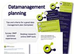 Why is this a good DMP? - Marjan Grootveld and Ellen Leenarts, DANS TUD Seminar "Towards cultural change in data management - data stewardship in ...