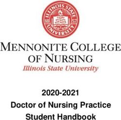 Doctor of Nursing Practice Student Handbook 2020-2021