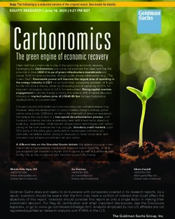 Carbonomics The green engine of economic recovery
