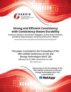 Strong and Efficient Consistency with Consistency-Aware Durability - Aishwarya Ganesan, Ramnatthan Alagappan, Andrea Arpaci-Dusseau, and Remzi ...