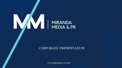 CORPORATE PRESENTATION - www.miranda-partners.com/media - Miranda Partners