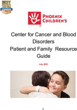 Center for Cancer and Blood Disorders Patient and Family Resource Guide - July 2021