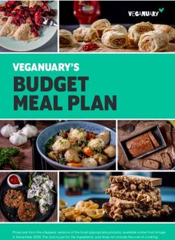 BUDGET MEAL PLAN VEGANUARY'S - Prices are from the cheapest versions of the most appropriate products, available online from Kroger in December ...