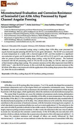 Microstructural Evaluation and Corrosion Resistance of Semisolid Cast A356 Alloy Processed by Equal Channel Angular Pressing - MDPI