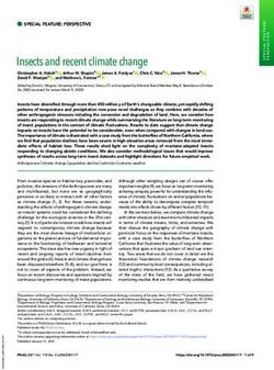 Insects and recent climate change - PNAS