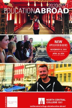 EDUCATION ABROAD 2020-2021 - NEW - North Central College