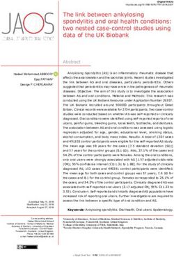 The link between ankylosing spondylitis and oral health conditions: two nested case-control studies using data of the UK Biobank - SciELO