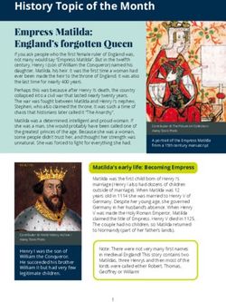 History Topic of the Month - Empress Matilda: England's forgotten Queen - Pearson qualifications