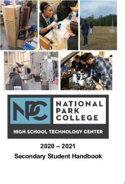 Secondary Student Handbook 2020 - 2021 1 - National Park College
