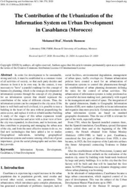 The Contribution of the Urbanization of the Information System on Urban Development in Casablanca (Morocco) - Horizon Research Publishing