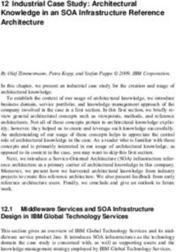 12 Industrial Case Study: Architectural Knowledge in an SOA Infrastructure Reference Architecture