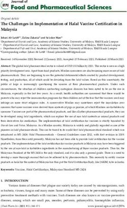 The Challenges in Implementation of Halal Vaccine Certification in Malaysia