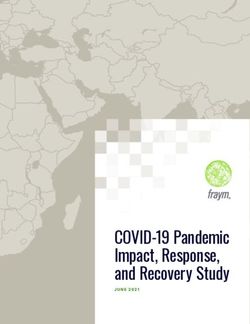 COVID-19 Pandemic Impact, Response, and Recovery Study