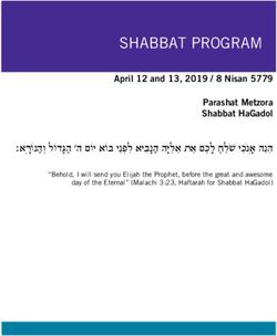 SHABBAT PROGRAM - Congregation Beit Simchat Torah