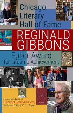 FULLER AWARD FOR LIFETIME ACHIEVEMENT 1 - Chicago ...