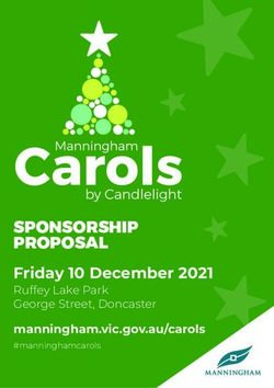 SPONSORSHIP PROPOSAL Friday 10 December 2021 Ruffey Lake Park George Street, Doncaster - Manningham Council